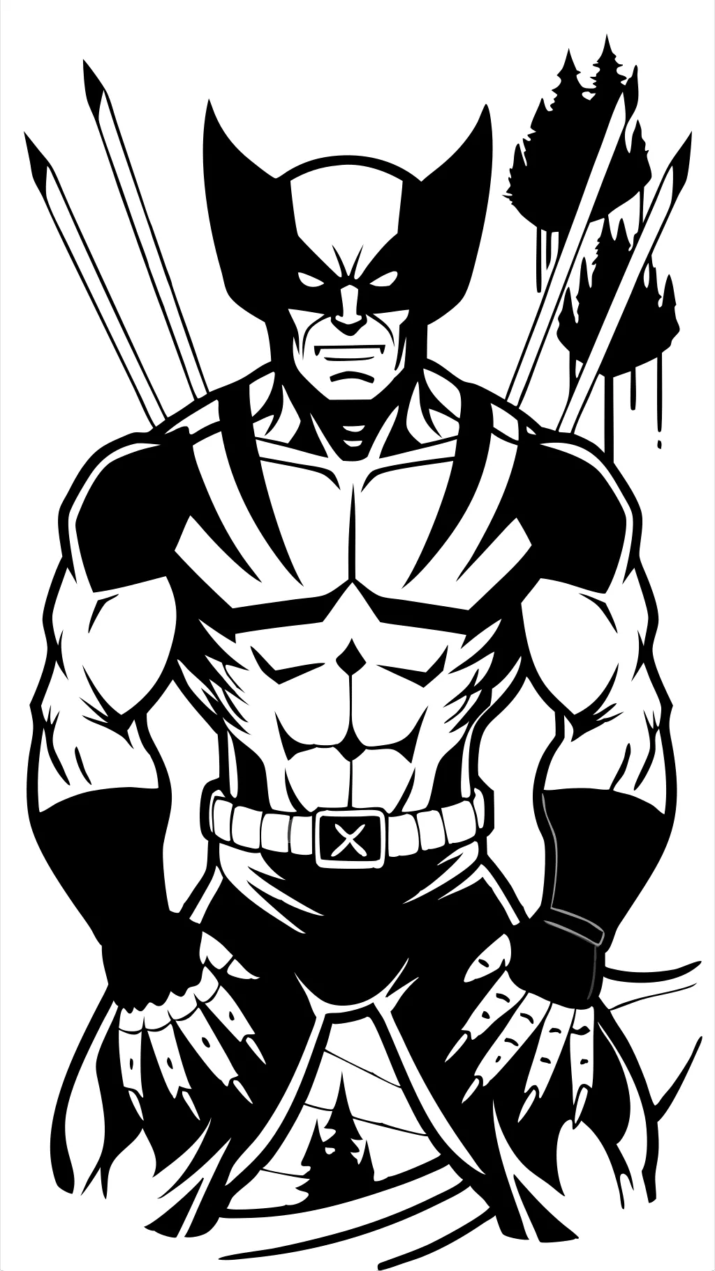 coloring pages of wolverine